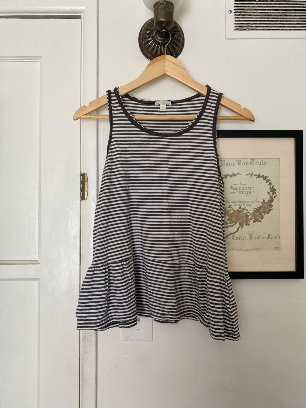 Cotton Gap peplum tank